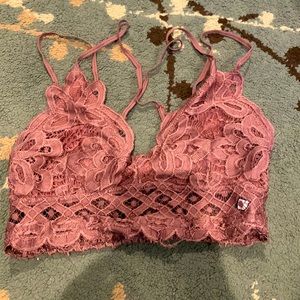 Lace bralette- Mauve color
